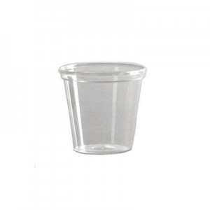 WNA Comet Comet Squat in Clear 5 oz. Plastic Every Day Glass GYA1063